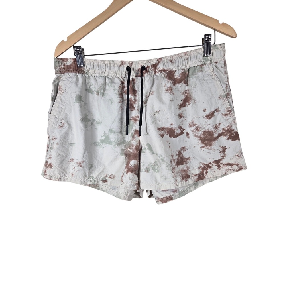 Mountain‎ Hardwear Womens L Trail Swim Hybrid Shorts Abstract Print Nylon Hiking